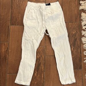 Gap size S white linen blend pants